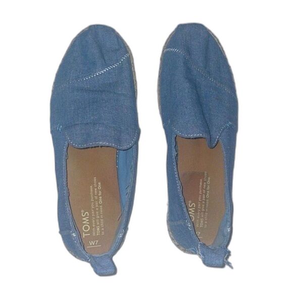 Toms chambray espadrille flats - Picture 1 of 7